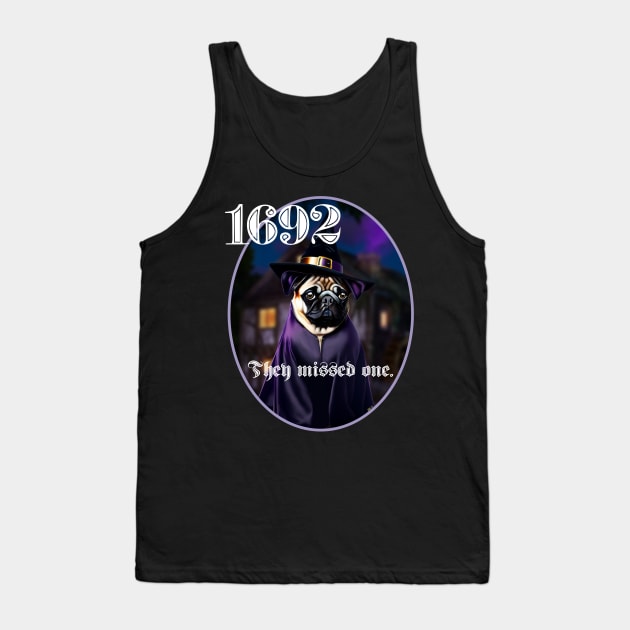 Salem Witch Pug Tank Top by FivePugs